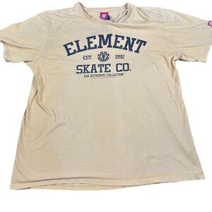 Element Skateboards Team Edition Yellow‎ Tshirt. Size M